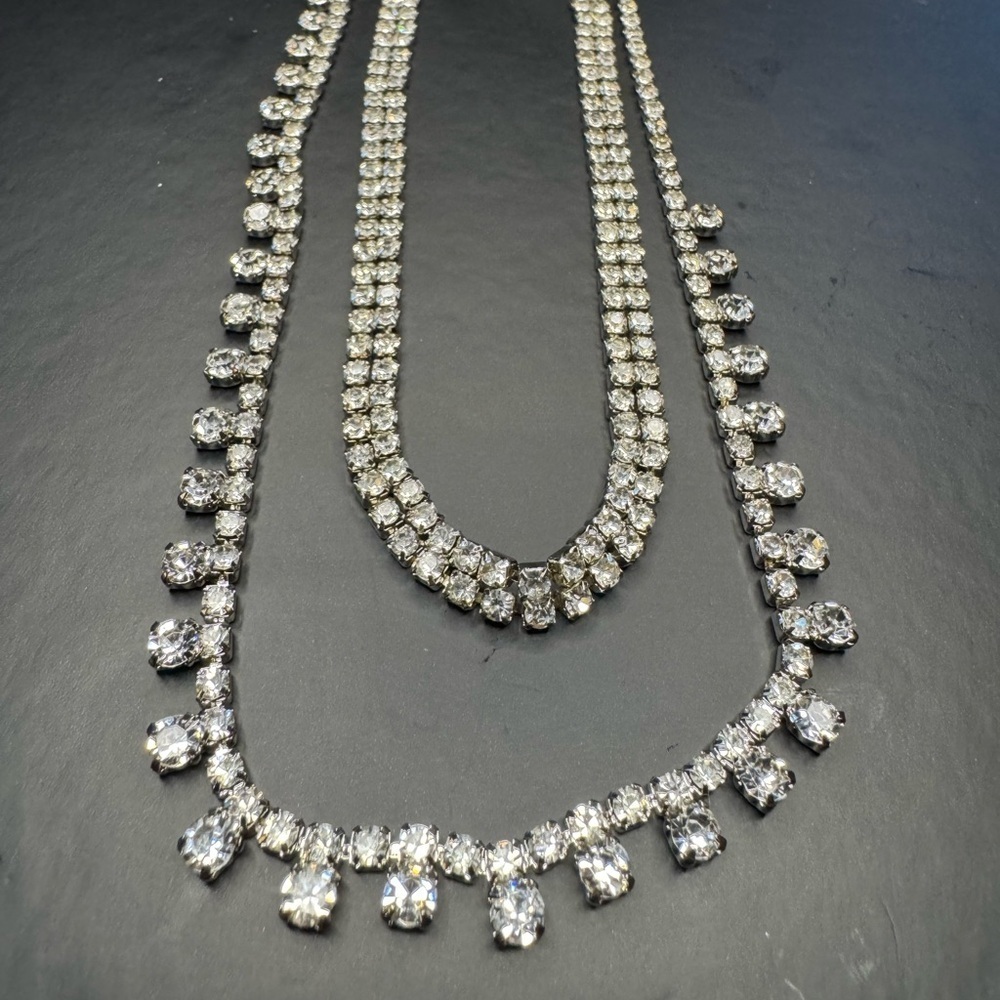 3-Strand Rhinestone Necklace